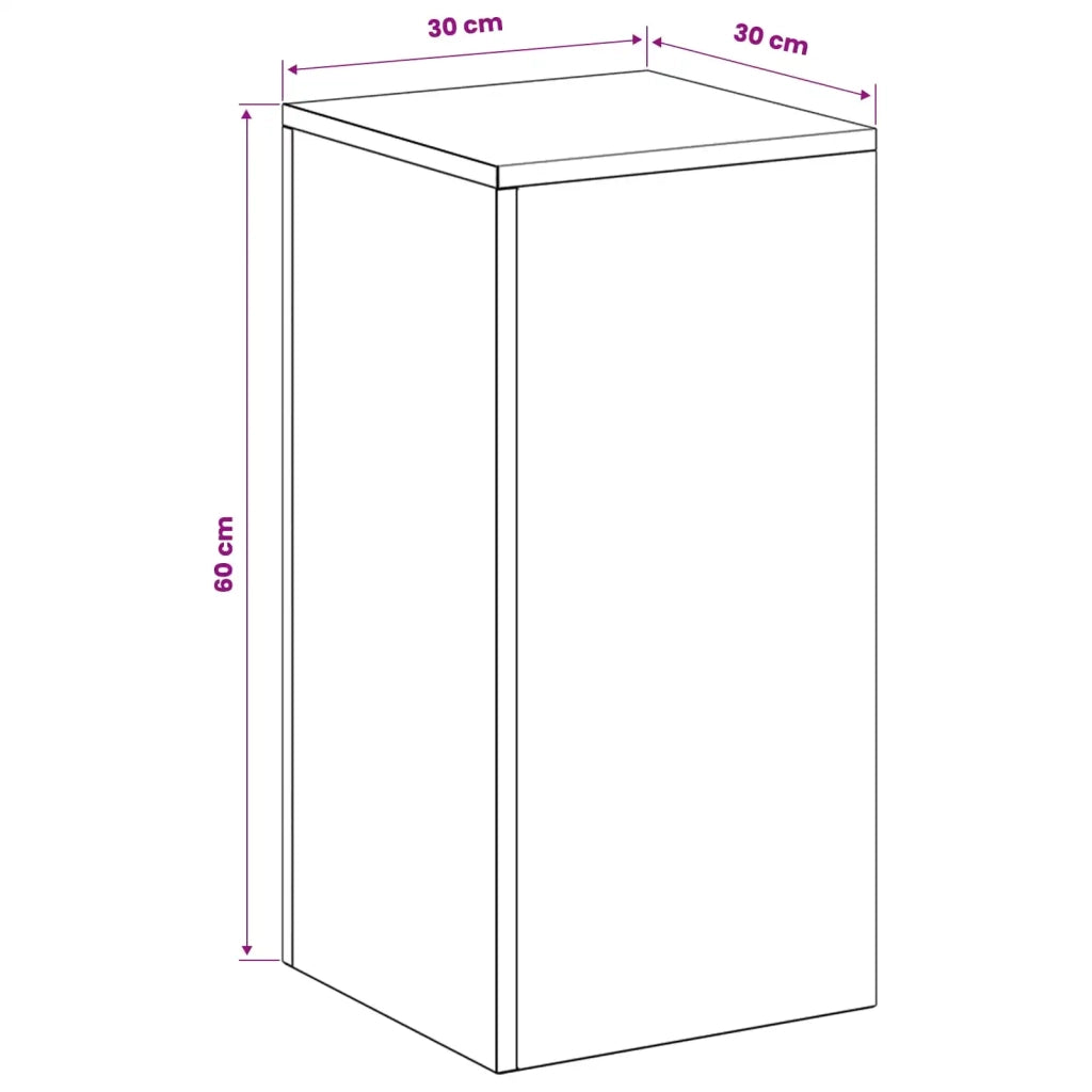 Supporto per piante Antracite 30 x 30 x 60 cm Acciaio Inox 8012478