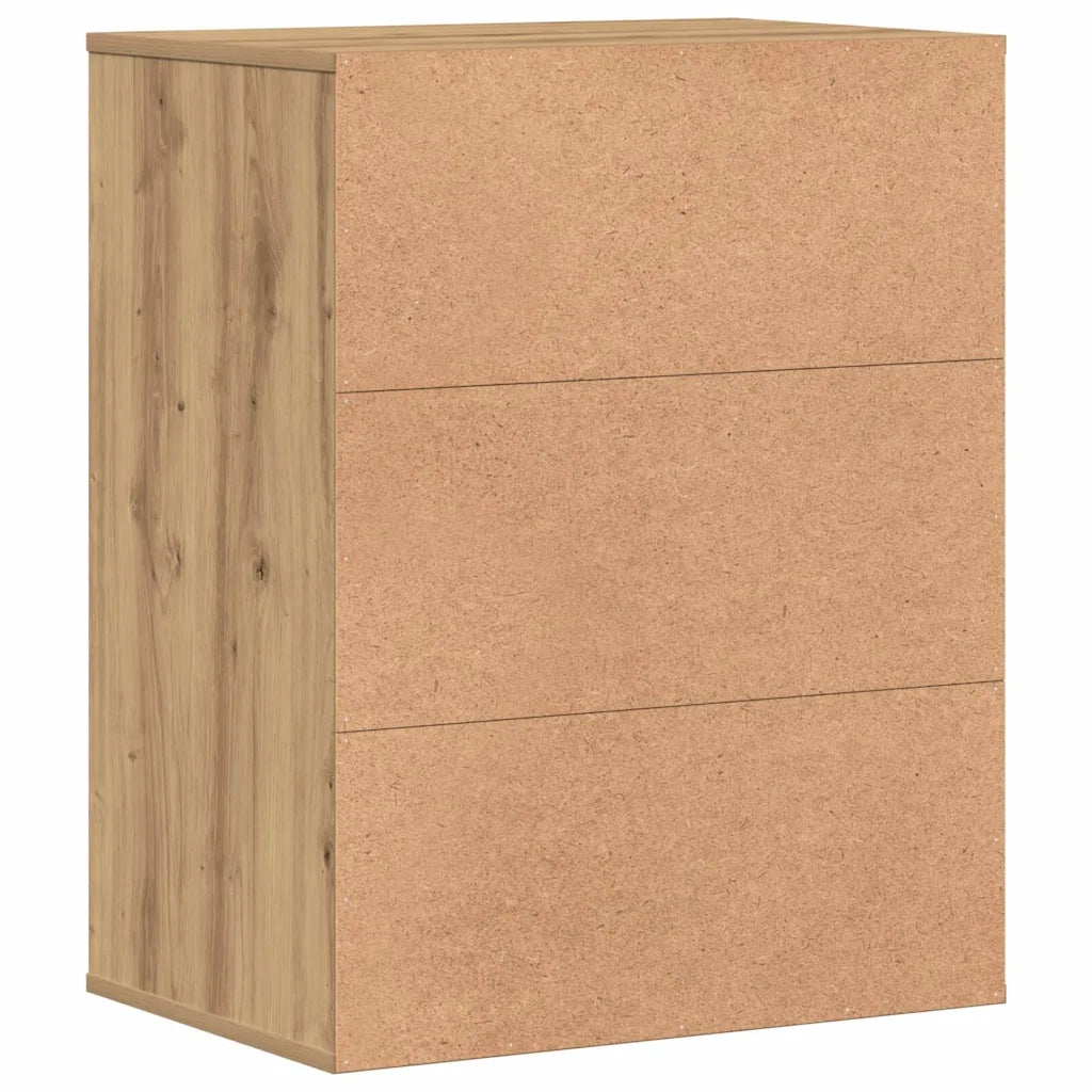 vidaXL Cassettiera Angolare Rovere Artigianale 60x41x76cm Multistrato