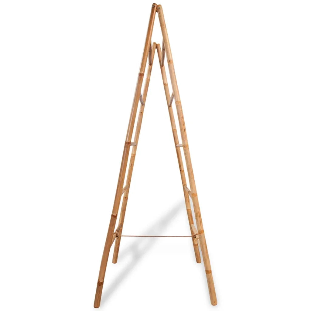 Portasciugamani doppio con 5 barre 50 x 160 cm bambù 02_0001642
