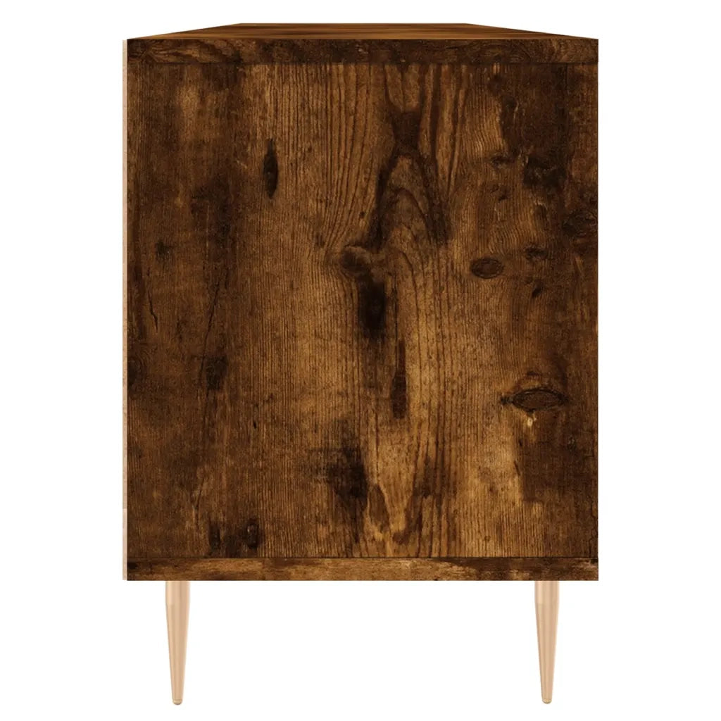 Mobile Porta TV-Mobile per TV-Credenza TV Rovere Fumo 150x30x44,5 cm in Legno Multistrato 230188