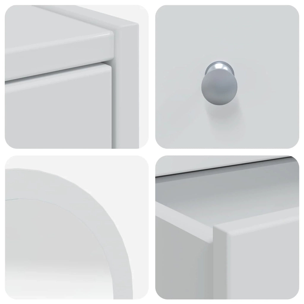 Set Tavolo da Trucco FAUSKE 4 pcs Bianco 100 x 50 x 143 cm 3438582
