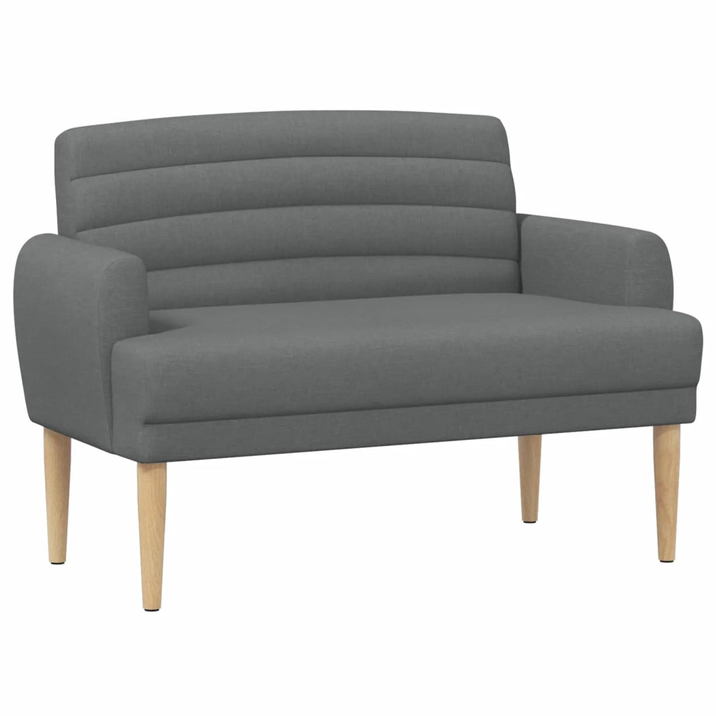 Loveseat con bottoni imbottiti Grigio Scuro 116 x 67 x 80 cm 42041776