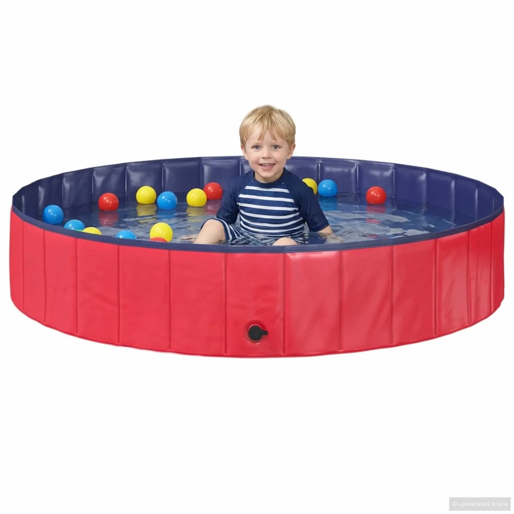 Piscina per bambini Rosso e Blu Ø 160 x 30 cm