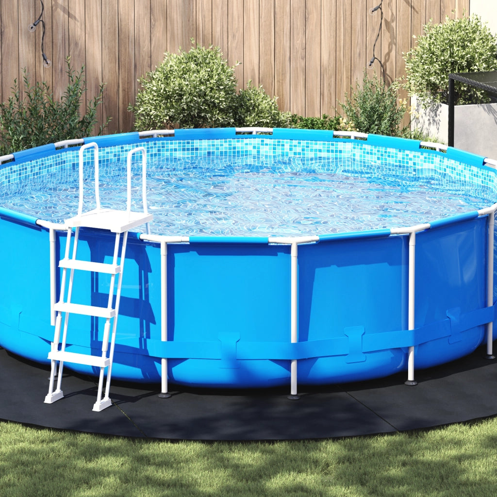 Copertura rotonda per piscina Nera Plastica Ã˜ 500 cm