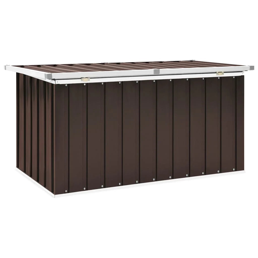 Cassapanca da giardino 129 x 67 x 65 cm marrone 02_0013097