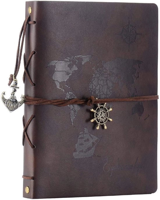 Album fotografico personalizzabile 60 pagine 22x27,3cm con mappa del mondo, libro di ospiti in pelle, album di foto con angoli per foto, regalo per Valentine, compleanni e Natale per donne e uomini