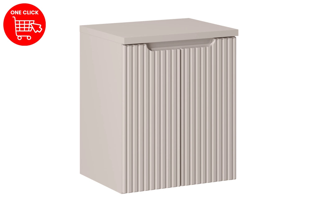 Set mobili bagno 50 cm con piano Nova Cashmere 50 x 1401 x 40 cm