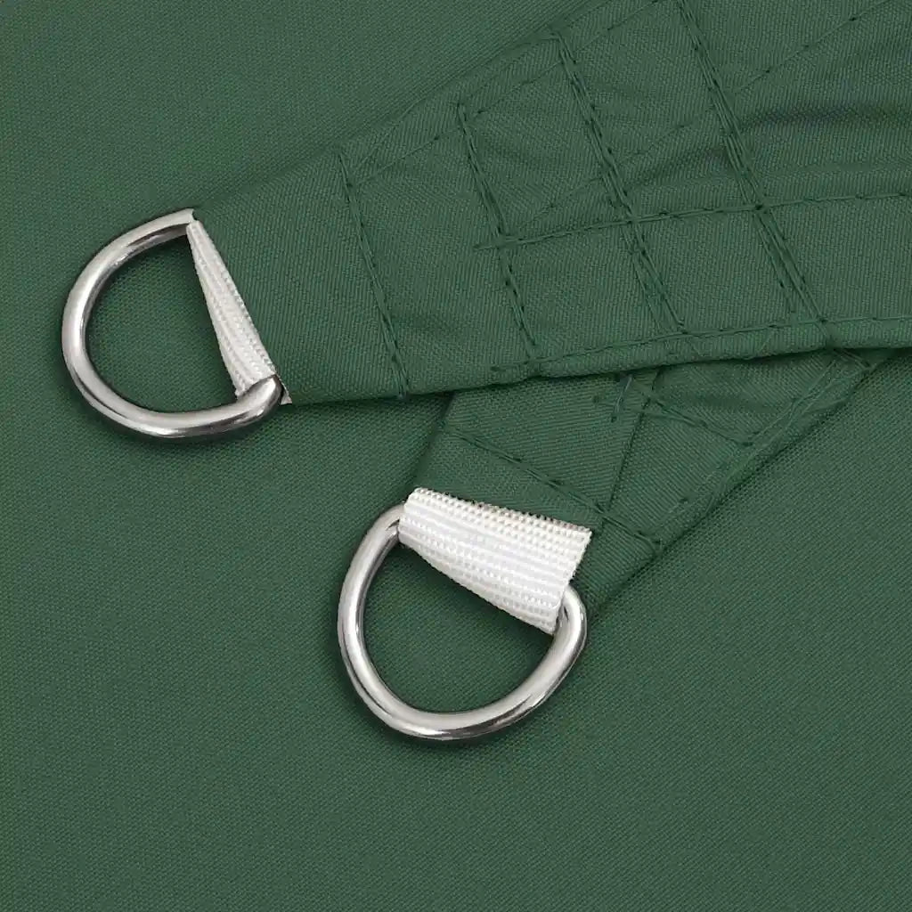 Parasole a Vela Oxford Triangolare 5x5x6 m Verde Scuro
