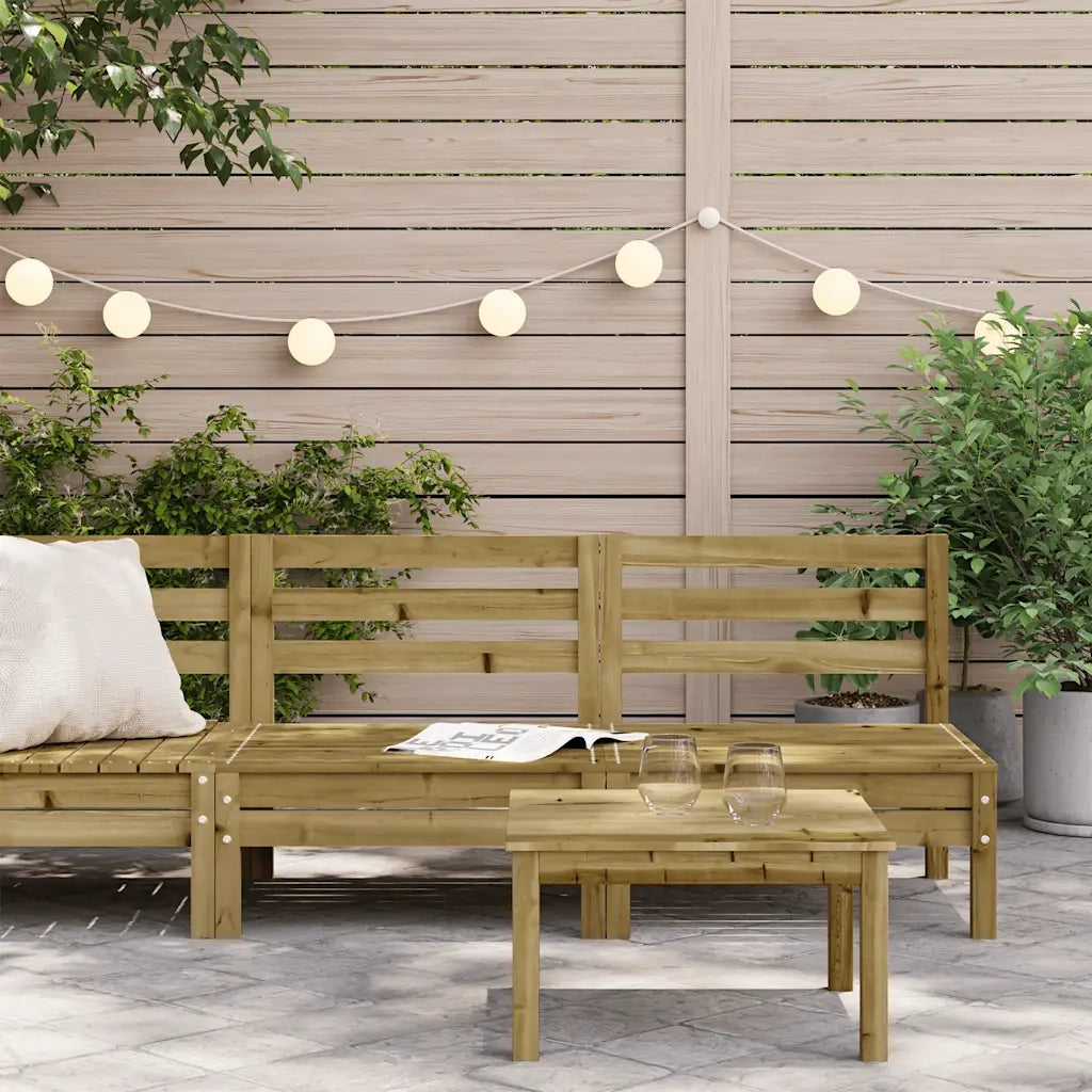 Divano da esterno-Divani Senza Braccioli da Giardino 2pz Legno di Pino Impregnato