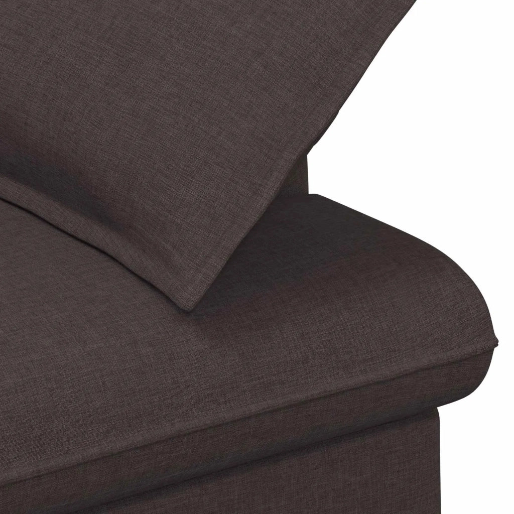Loveseat con bottoni imbottiti Marrone Scuro 111 x 68 x 80 cm 42041800