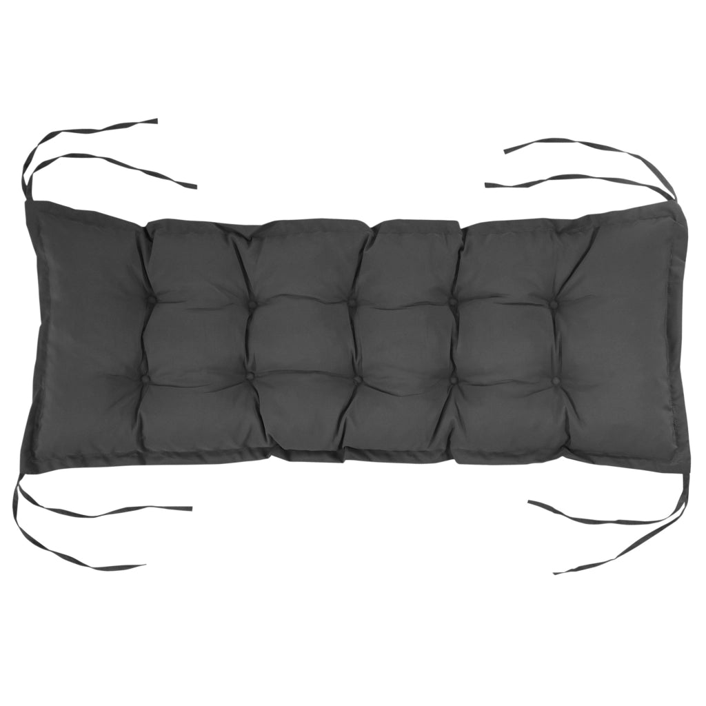 Cuscino per Panchina da Giardino ¨C Zephmum ¨C Grigio 100x40x10 cm