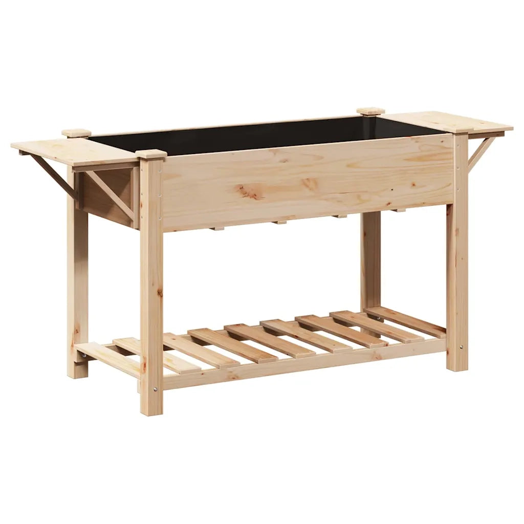 Vaso da giardino con lo scaffale Beige 155 x 59 x 76,5 cm 42006575