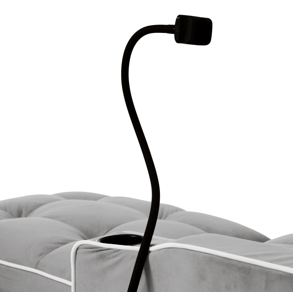 Poltrona letto estraibile 3 in 1 grigio 83x167x76 cm
