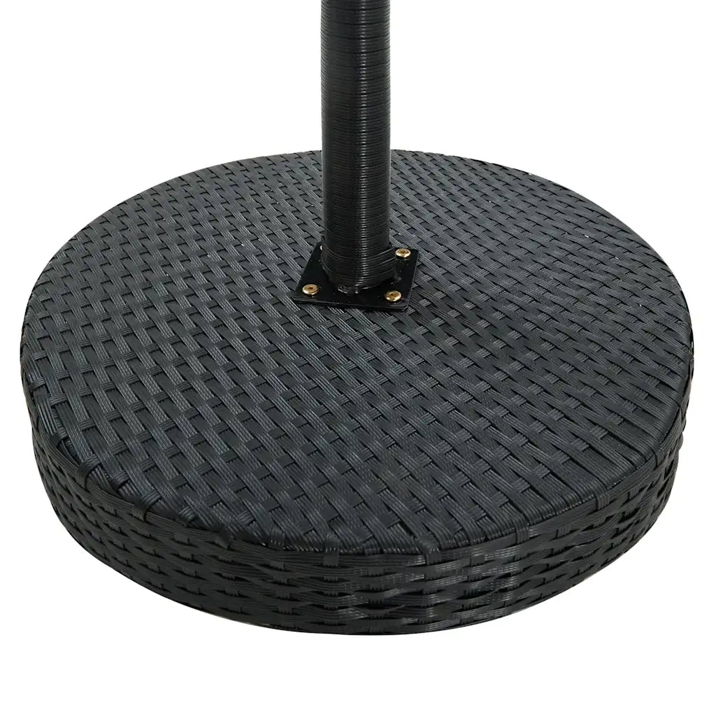 Set Bar da Giardino 3 pz | Set Salotto da Giardino con Cuscini Polyrattan Nero