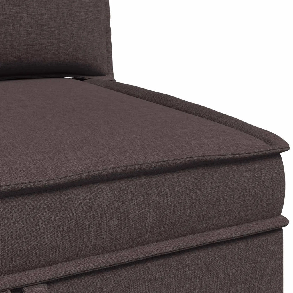 Set di mobili per il soggiorno 4 pcs Marrone Scuro Tessuto 3413695