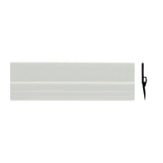 PARAPORTA RIGIDO CON PINNA IN GOMMA BIANCO- EDILMED- 25,0 pz