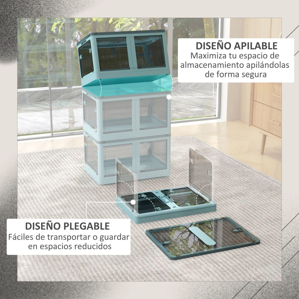 Cassa di Stoccaggio 69L ¨C zephmum ¨C Blu 60x42x34 cm