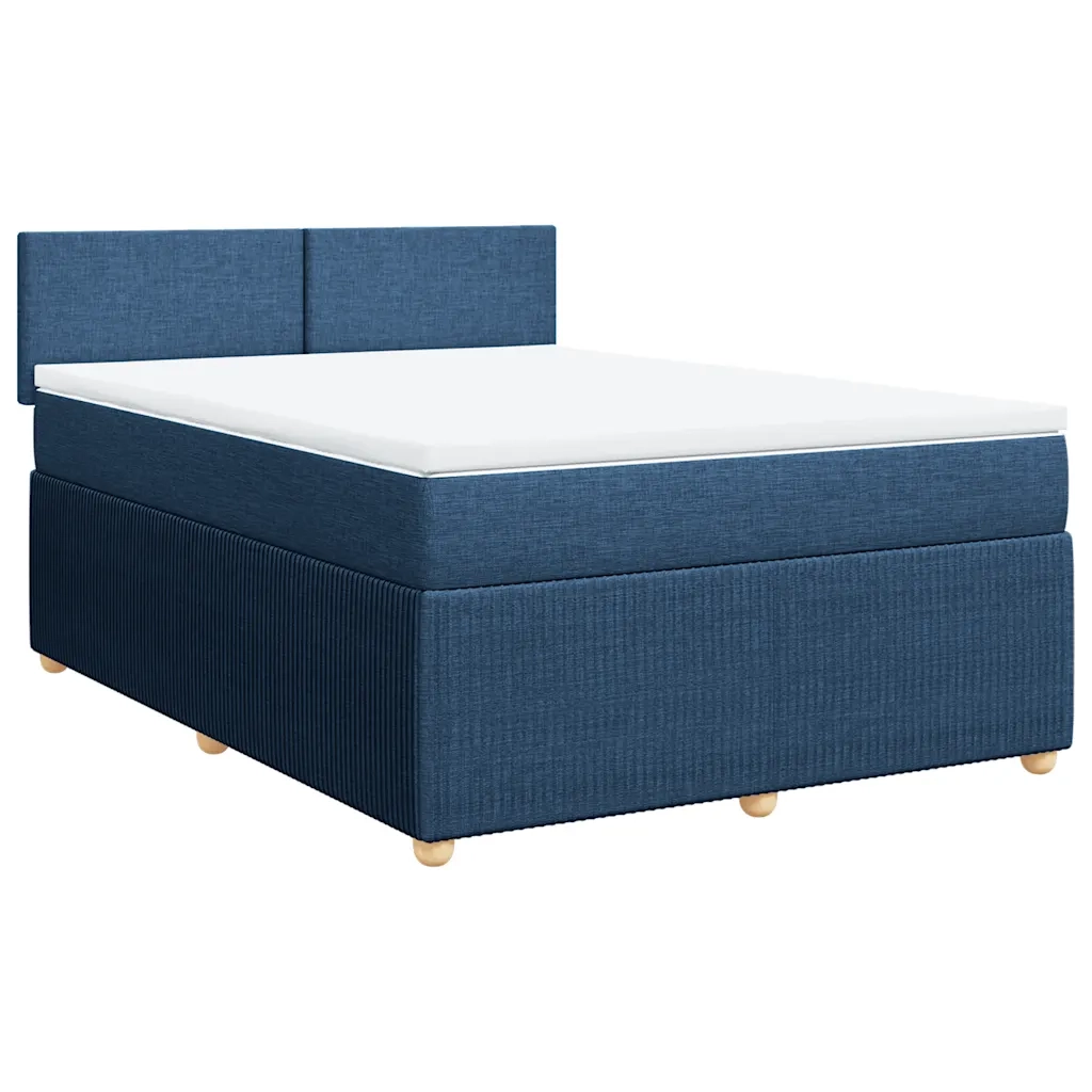 Giroletto a Molle con Materasso Blu 140x200 cm in Tessuto 3287478