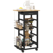 Carrello Multiusos ¨C zephmum ¨C Nero 47x37x83 cm