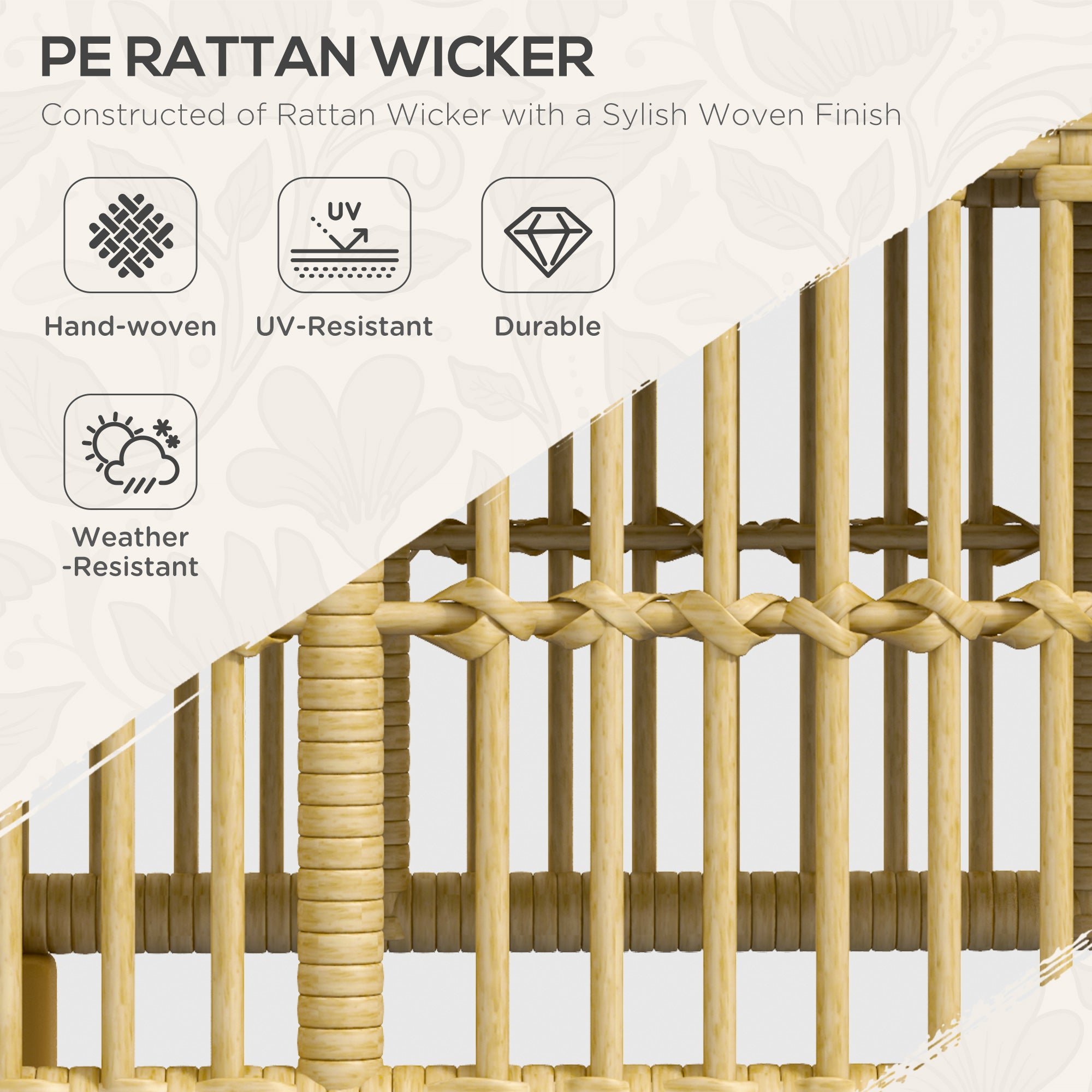 Set da Giardino con Divano Modulabile Cuscini e Tavolino da Caffè   Grigio