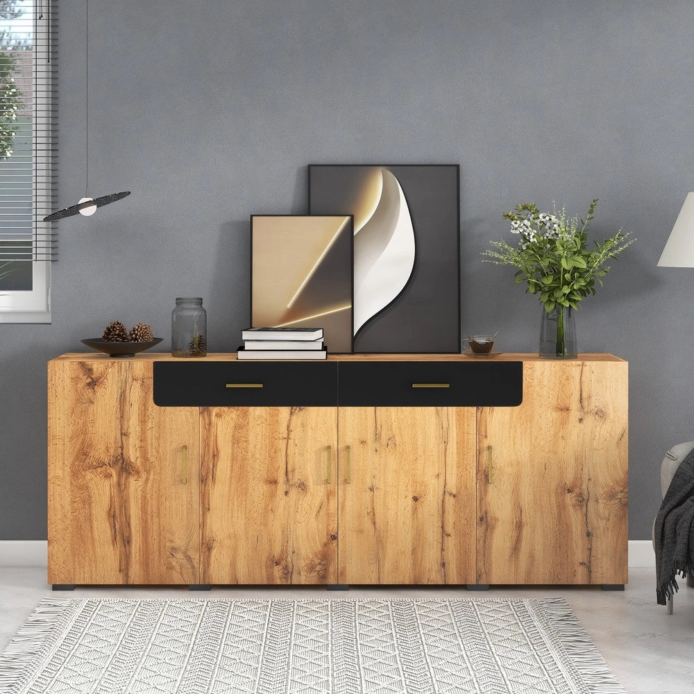 Credenza con Cassetti e Ante ¨C MINIMAL ¨C 208x39.5x80 cm