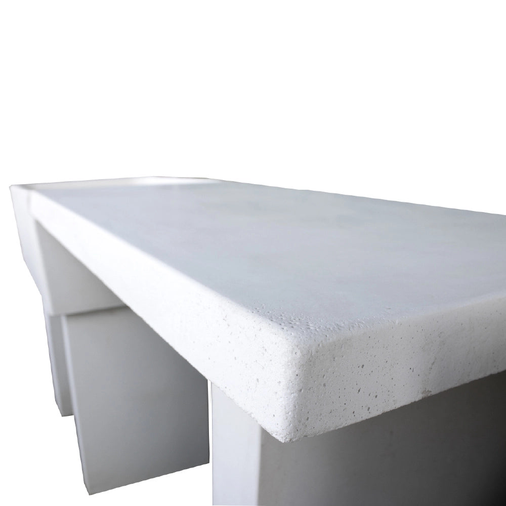 Pilozza lavabo calcestruzzo cemento serie ostuni incasso destra piano laterale *** misure 75 x 55 x h.30 cm, confezio...