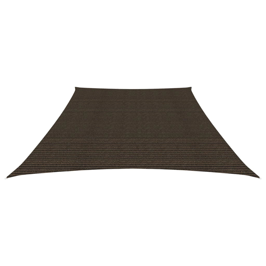 Vela ombreggiante/ombrellone 160 g/m² 3/4 x 2 m HDPE marrone 02_0009151
