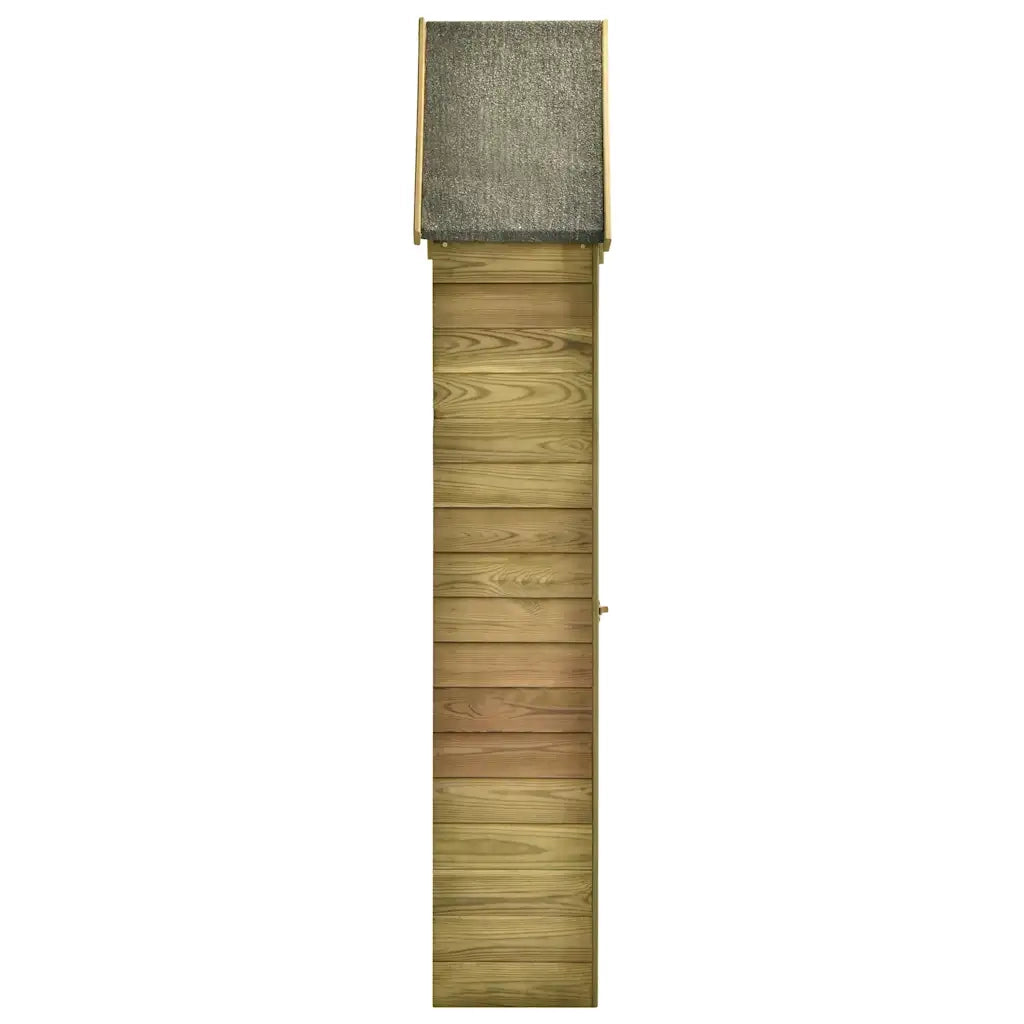 Capanno da Giardino con Porta 69,5x32x178 cm in Pino Impregnato 46358