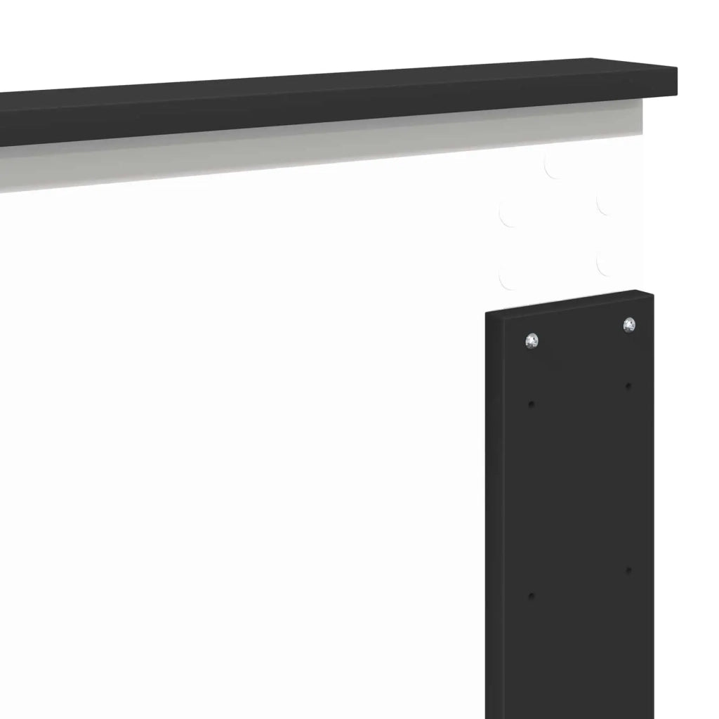 Testiera Rovere Nero 100 cm Legno ingegnerizzato 887594
