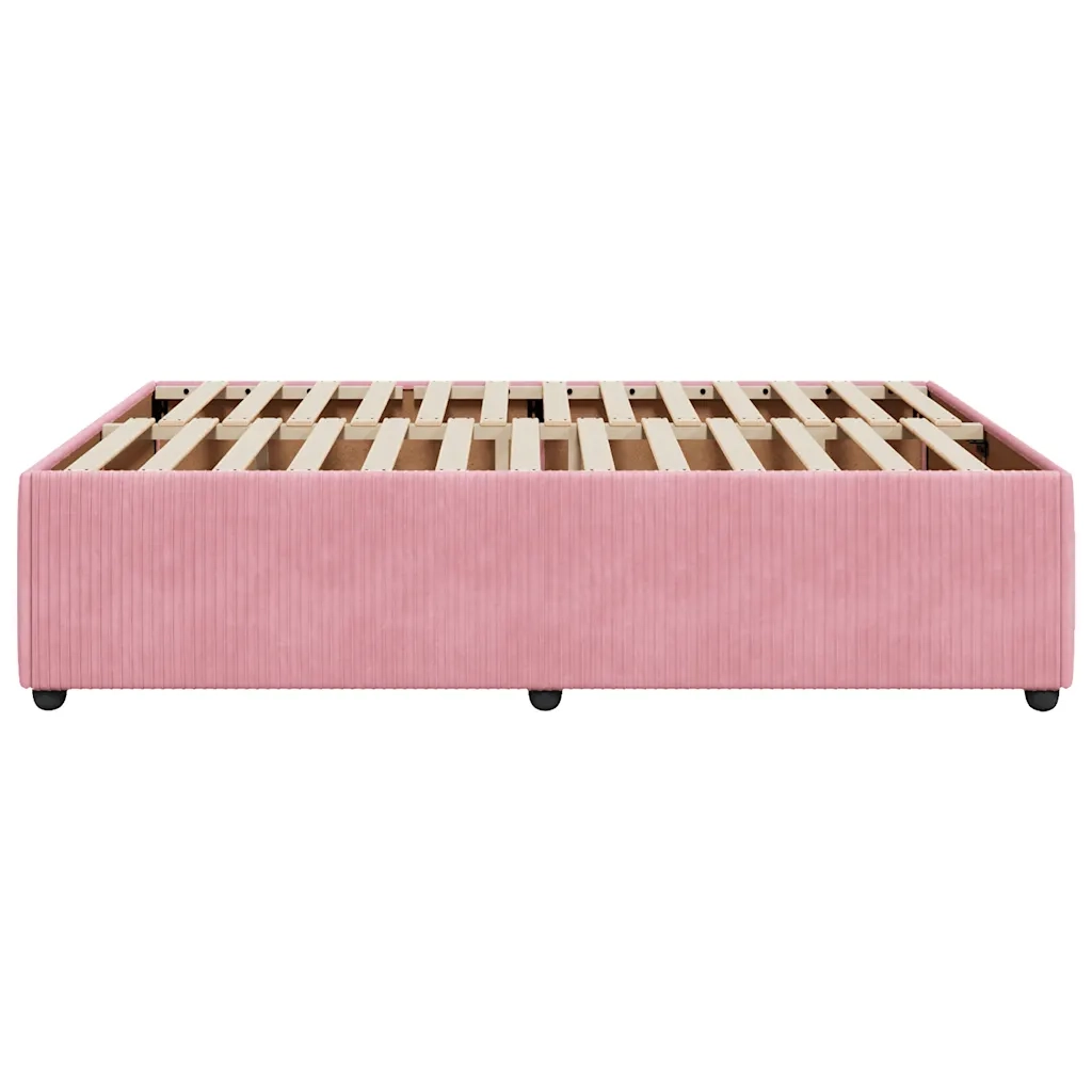 vidaXL Giroletto Rosa 140x190 cm in Velluto