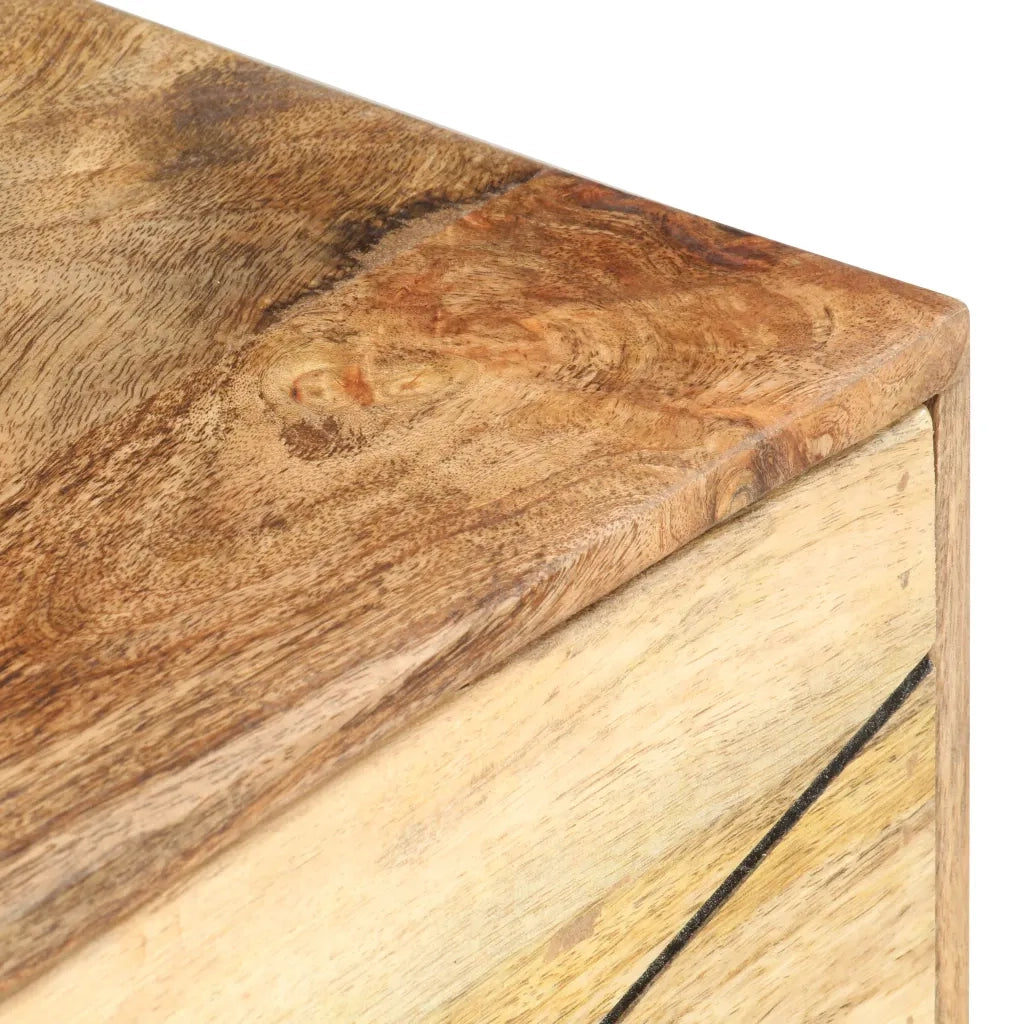 Comodino-Tavolino da notte 40x30x50 cm in Legno Massello di Mango 100980