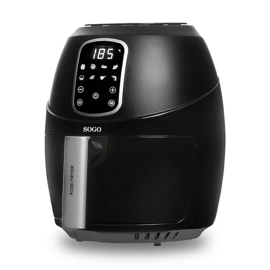 SOGO Friggitrice ad Aria 3.5L 1400W – Digitale, Touch, Antiaderente, Timer 60 Min, Cucina Sana con 80% di Grassi in Meno