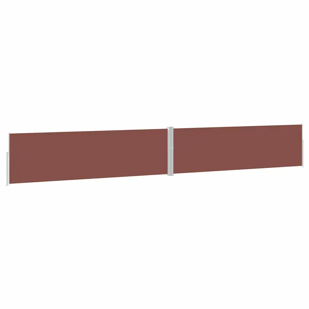 Tenda Laterale Retrattile per Patio-Tenda parasole per balcone 170x1200 cm Marrone