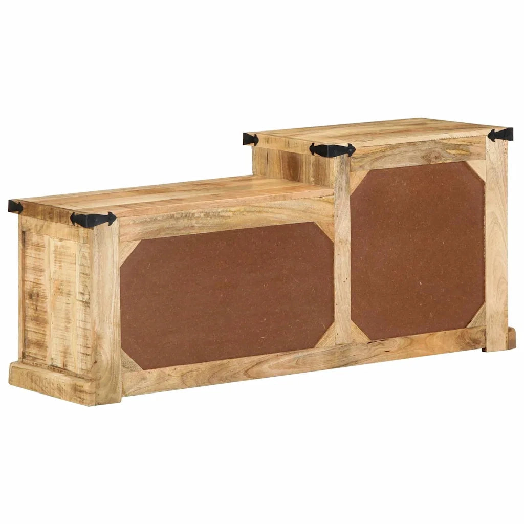 panchina con cassetto Marrone 110 x 35 x 50 cm Mango Grezzo CFW1779879