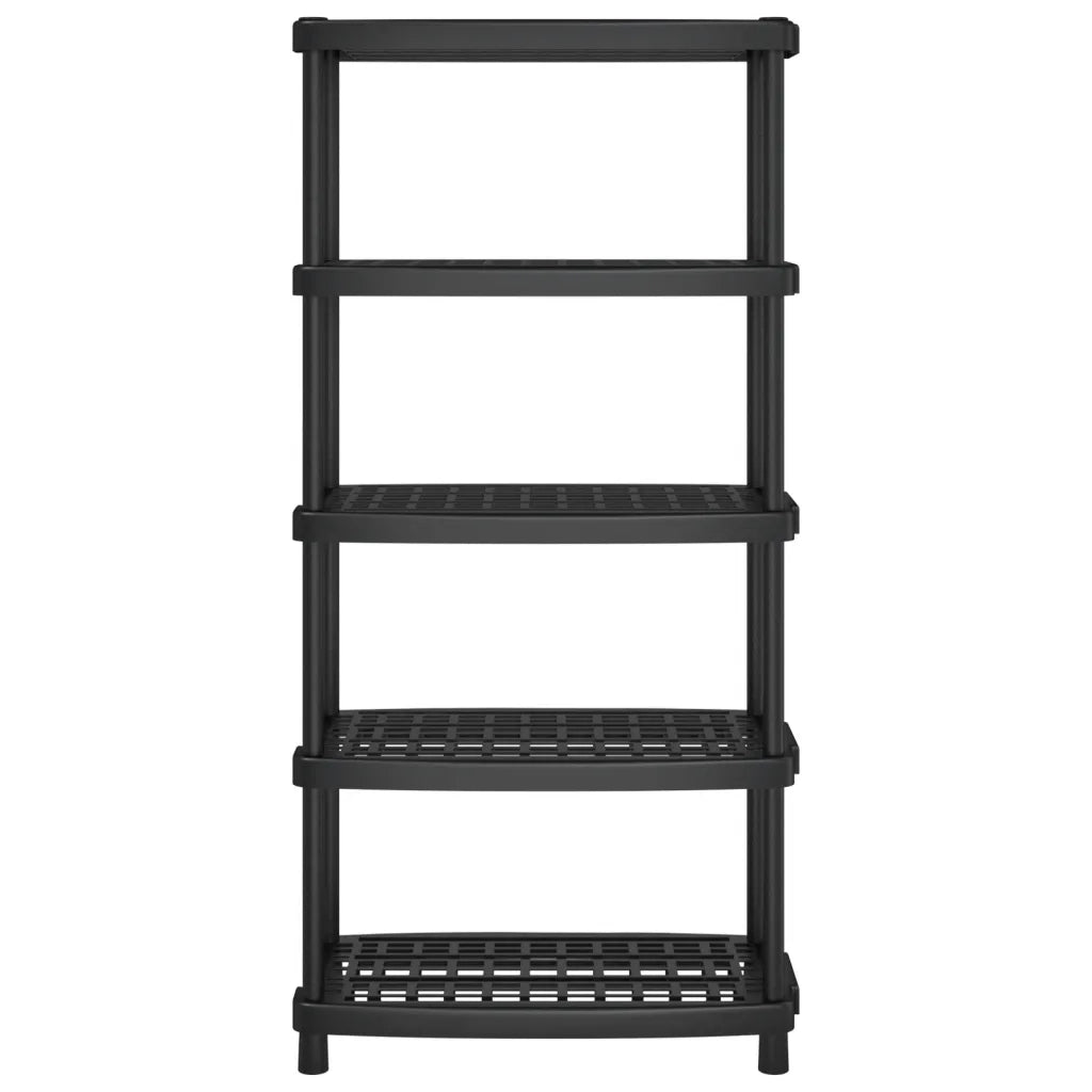 Scaffale a 5 Ripiani Nero 93,5x45,5x194,5 cm in PP CFW3088594