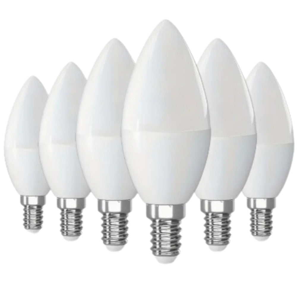 Kit lampadina a candela led optonica ac175-265v e14 c37 a led 8 watt *** temperatura colore lampada 4000k bianco natu...