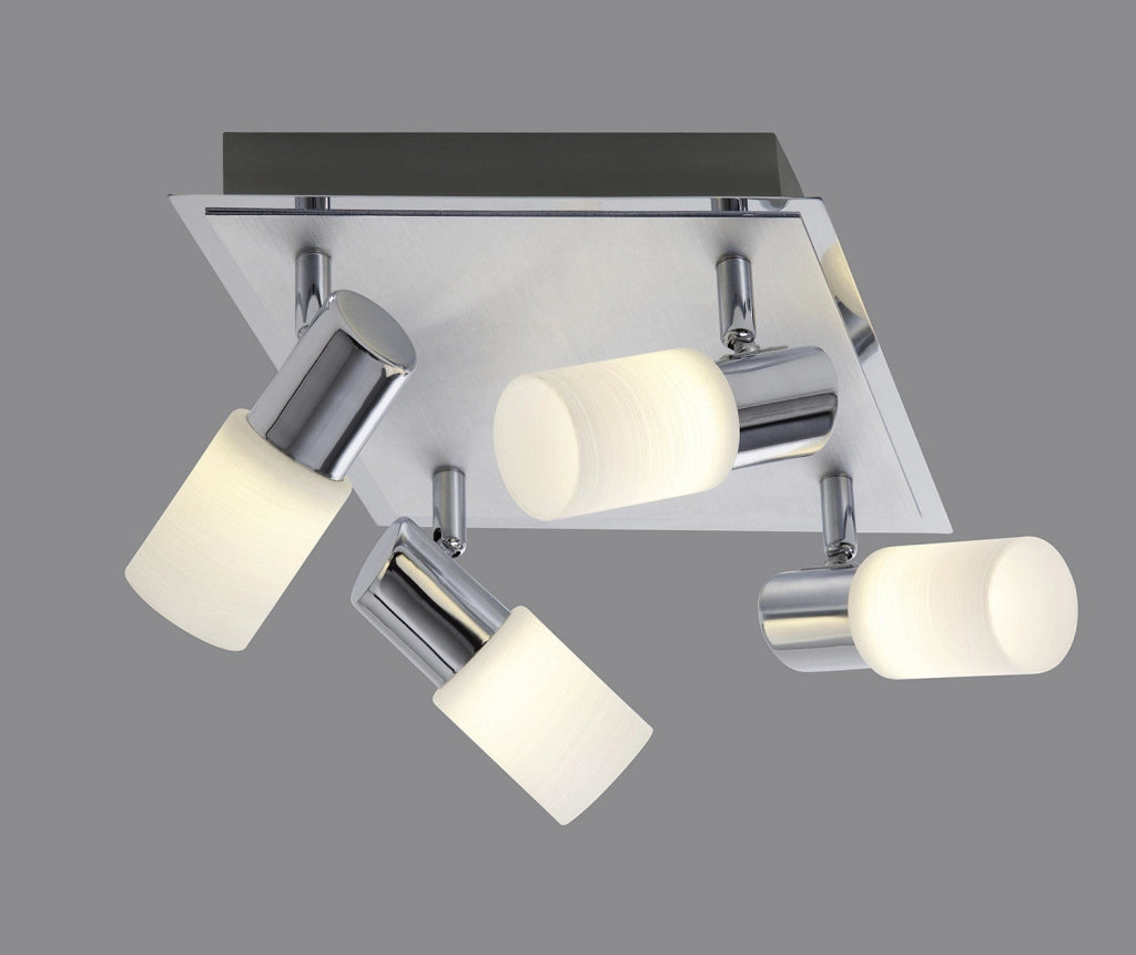 Plafoniera da Interno a LED in Metallo Cromo