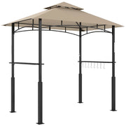 Tendone da giardino a due piani con LED ¨C zephmum ¨C kaki 240x150x250 cm