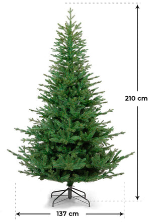 Albero di Natale Artificiale 210 cm 1000 Rami Verde