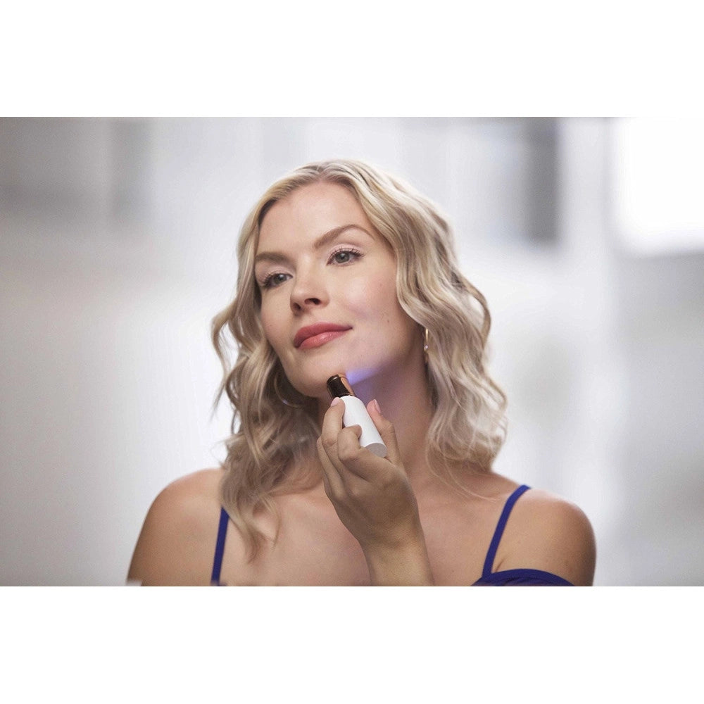 Trade Shop - Epilatore Depilatore Rasoio Donna A Forma Di Rossetto A Batteria Con Luce Led -