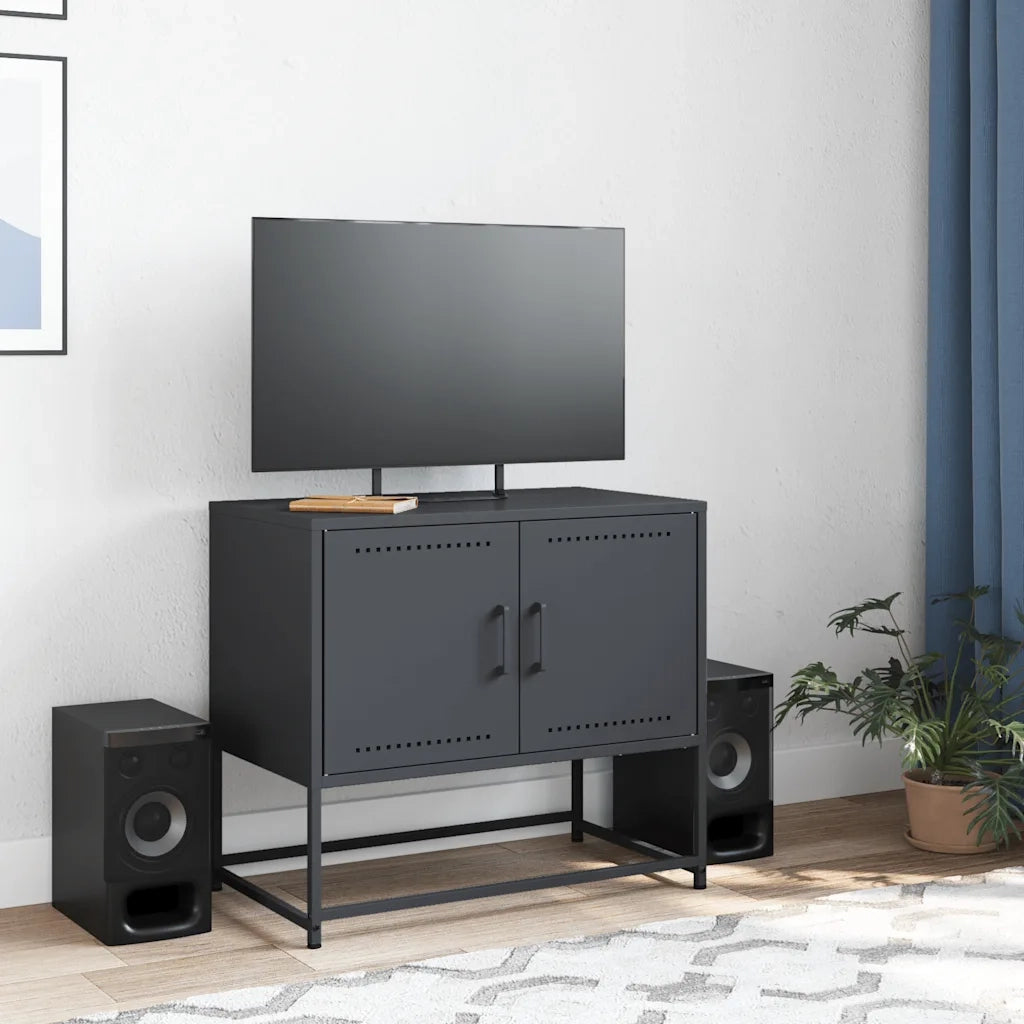 Mobile TV Antracite 68,5x39x60,5 cm in Acciaio 846472