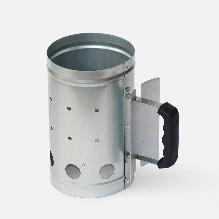 Ciminiera Accendi Carbonella in Acciaio Forato Starter D-17