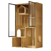 Villa per gatti 4 piani - Xylo - 90x50x160cm acero giallo