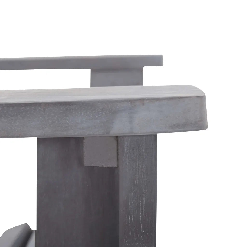 Sedia Adirondack in Legno Massello di Acacia Grigia