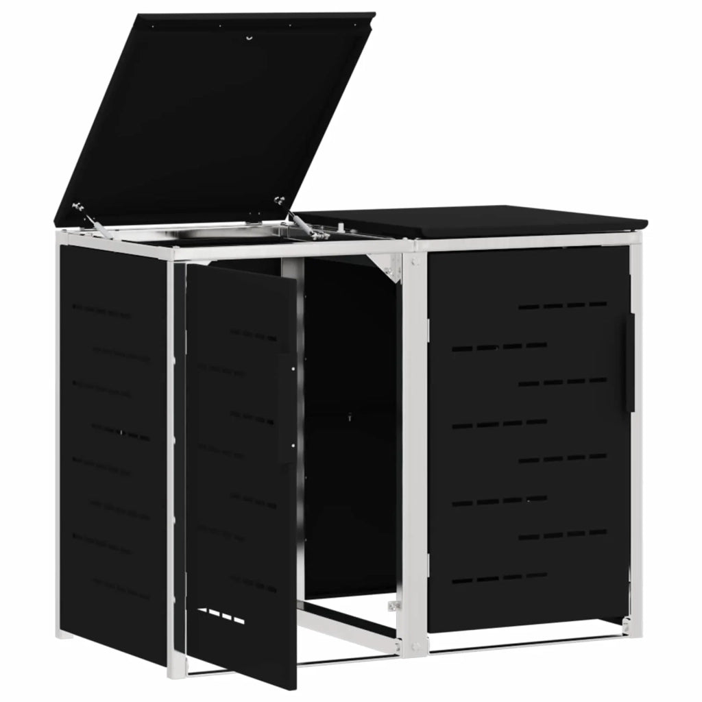Stoccaggio contenitore a ruote Nero 138 x 77,5 x 112,5 cm 3422237
