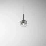 Sospensione Contemporanea Lollipop Vetro Fumè 1 Luce E27 Ip20 D20
