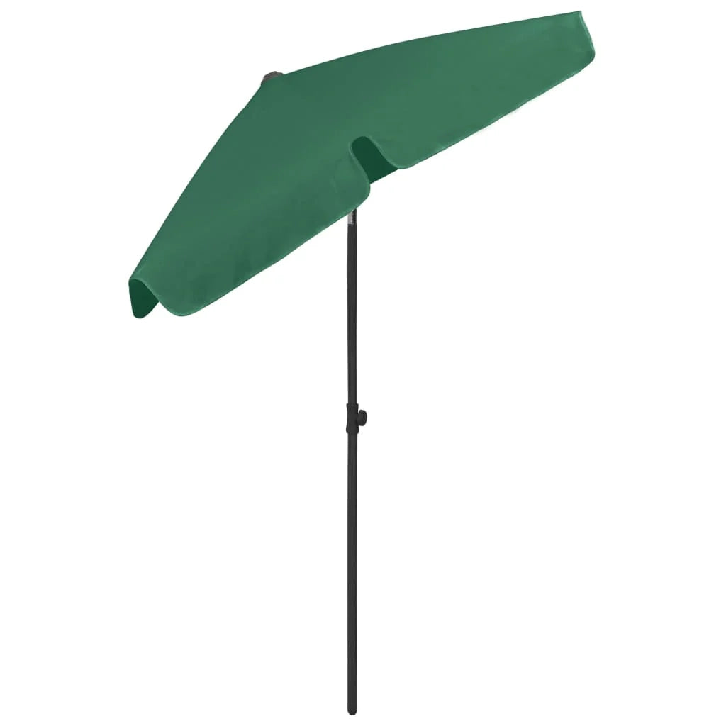 Ombrellone da spiaggia 180 x 120 cm verde 02_0008409