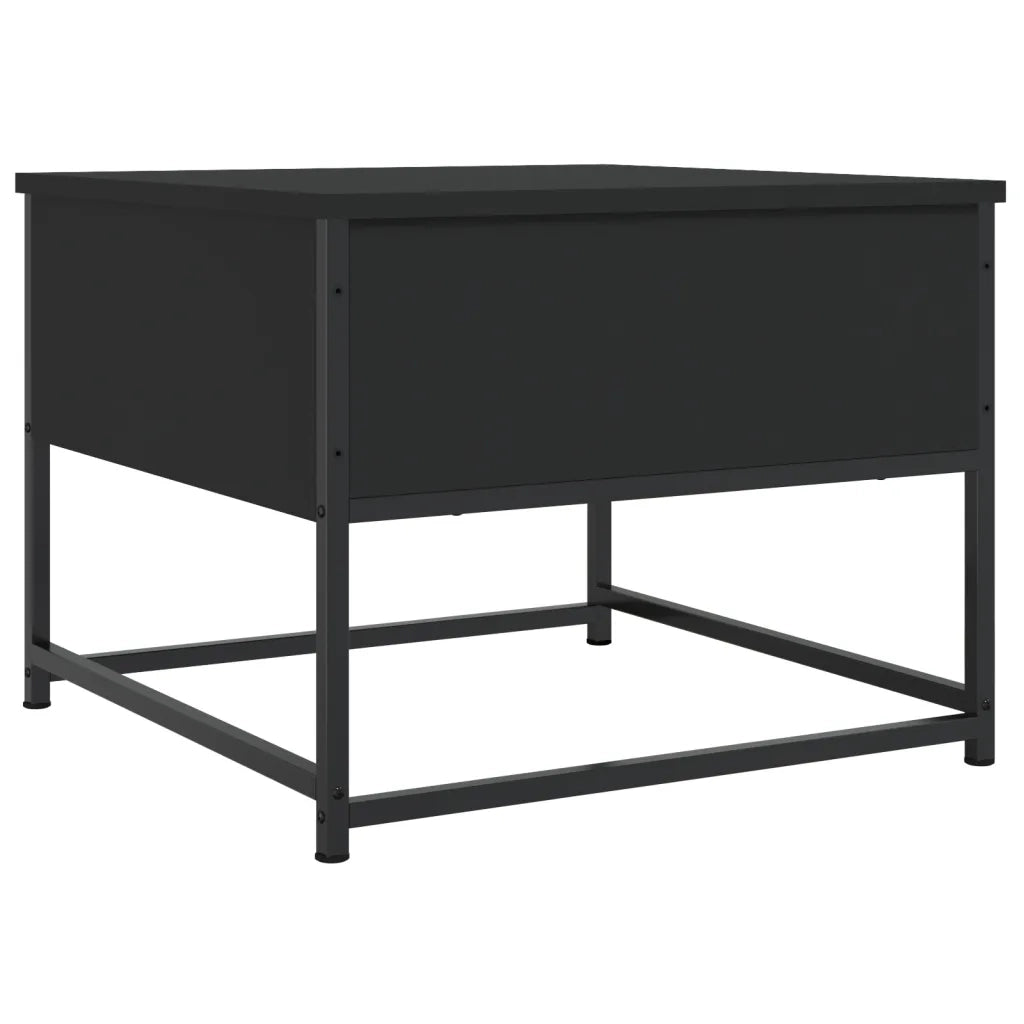 Tavolino da Salotto-Tavolino da soggiorno-Tavolo Nero 51x51x40 cm in Legno Multistrato