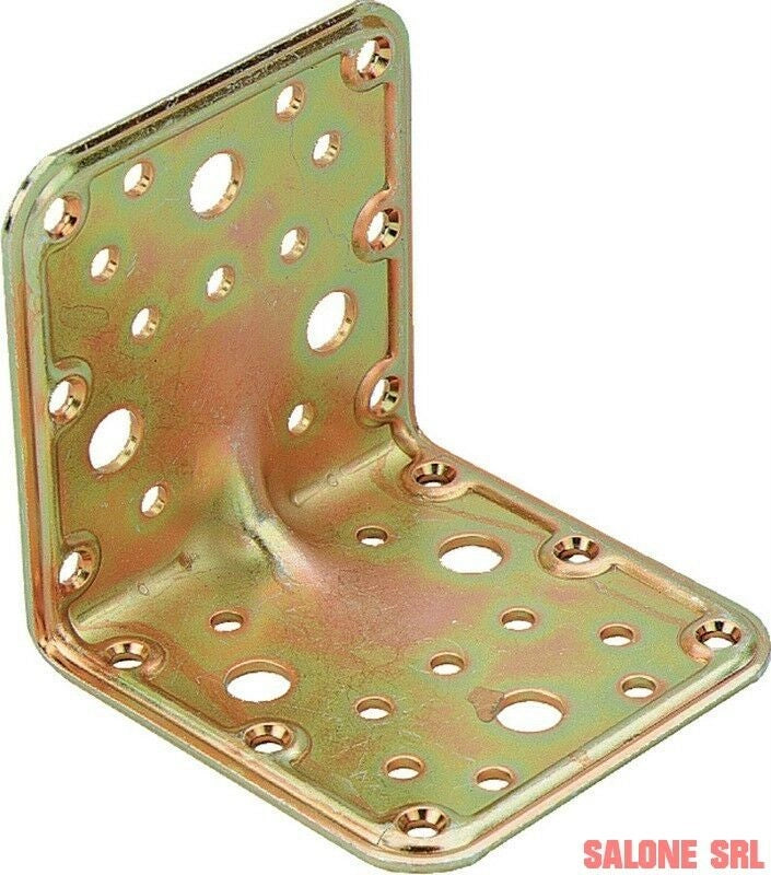PIASTRA ACCIAIO ANGOLARE 20 PZ.PER FISSAGGIO TRAVI LEGNO  90X90X90