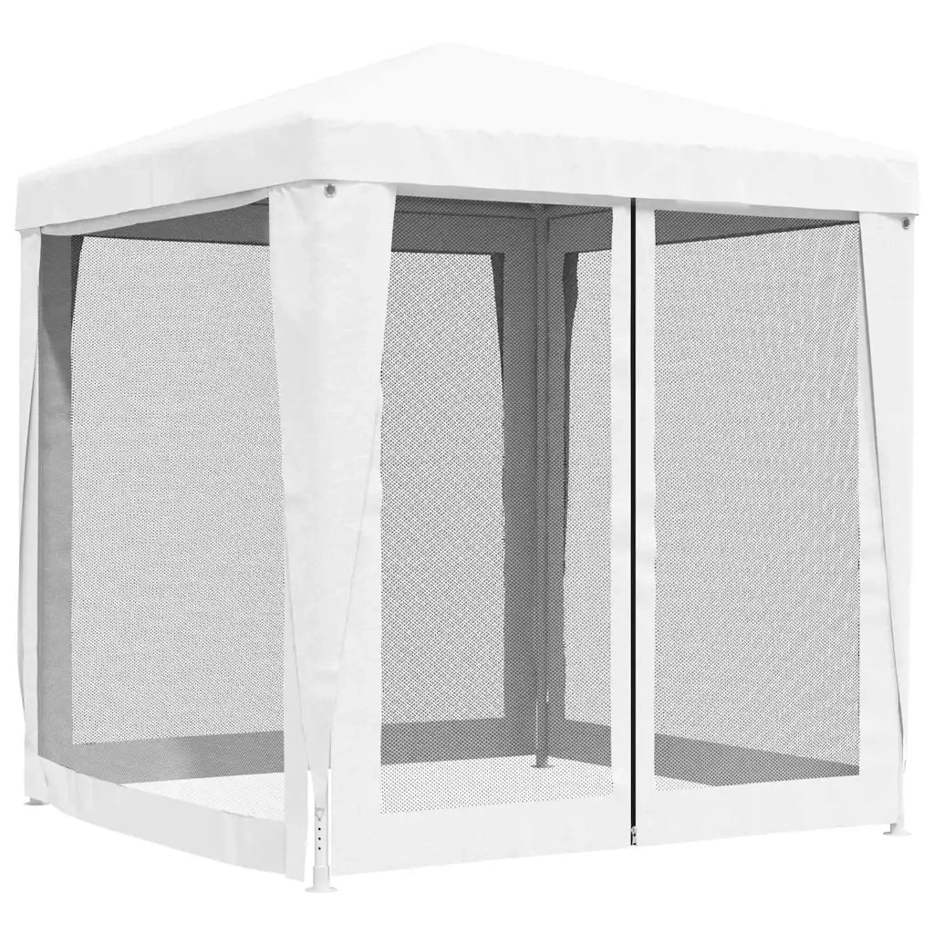 Tendone per Feste con 4 Pareti in Rete 2x2 m Bianco cod mxl 48618